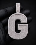 Custom Initial Pendant in 925 Sterling Silver with VVS Moissanite – Iced-Out Personalized G Letter Pendant (Copy) (Copy) (Copy)