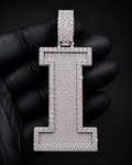 Custom Initial Pendant in 925 Sterling Silver with VVS Moissanite – Iced-Out Personalized I Letter Pendant (Copy) (Copy) (Copy) (Copy) (Copy)