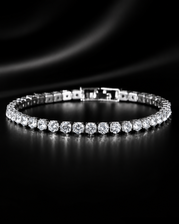 VVS Moissanite Tennis Bracelet in 925 Sterling Silver
