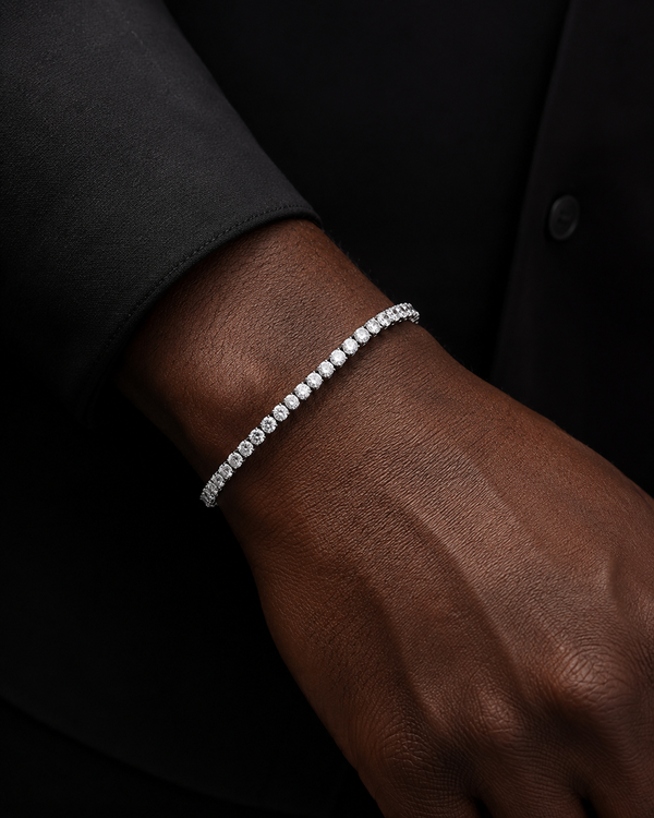 VVS Moissanite Tennis Bracelet in 925 Sterling Silver