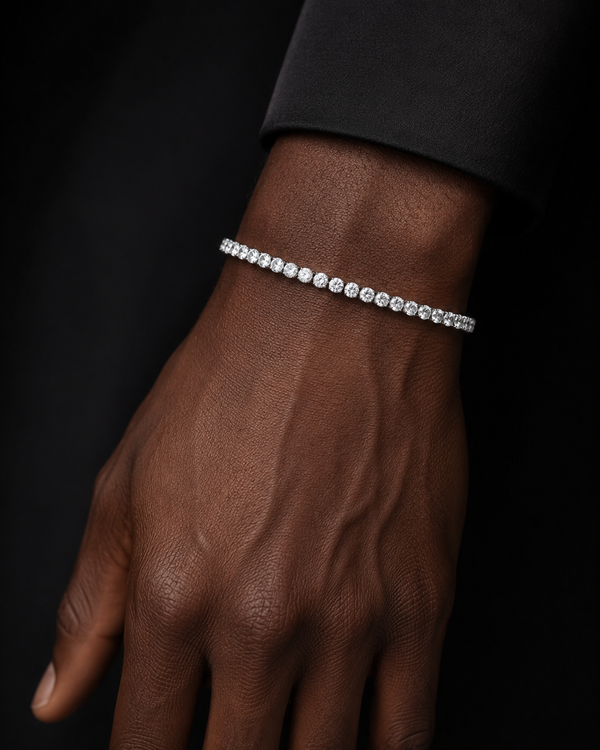 VVS Moissanite Tennis Bracelet in 925 Sterling Silver