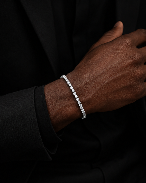 VVS Moissanite Tennis Bracelet in 925 Sterling Silver