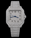 41MM Fully Iced-Out Moissanite Diamond Watch – VVS Moissanite Luxury Watch