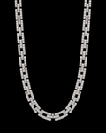8MM Iced-Out Link Chain – 925 Sterling Silver