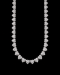 Heart-Shaped Moissanite Tennis Chain – 925 Sterling Silver