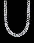 Iced-Out Moissanite Cuban Link Chain – 925 Sterling Silver