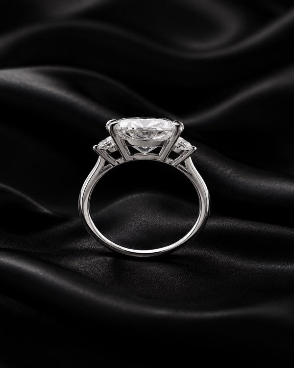 2 Carat Marquise Cut Three-Stone Engagement Ring | Moissanite or Lab-Grown Diamond