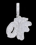 Baguette Moissanite Custom Letter Pendant – Iced Out VVS 925 Sterling Silver Hip-Hop Pendant